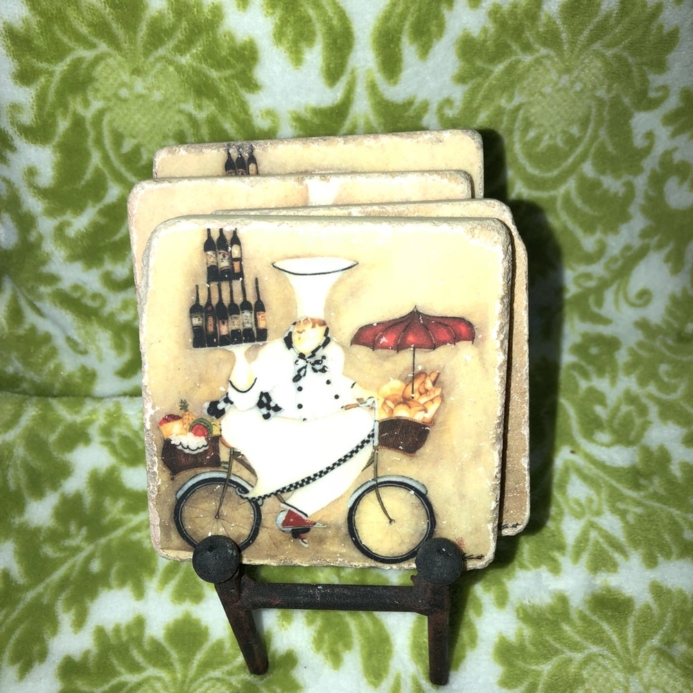 Set of 4 Jennifer Garant coasters